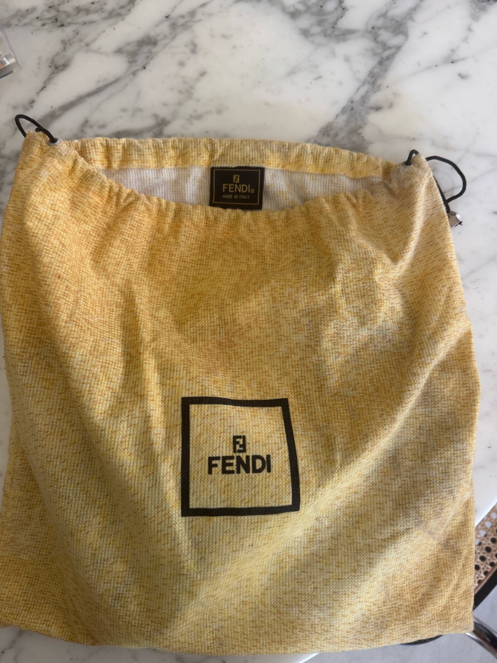 Fendi Denim Mini Baguette with Multicolor Beaded Floral Embroidery - Picture 7 of 7